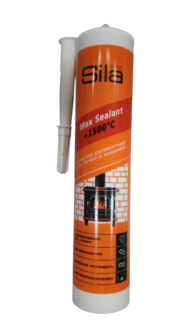 Герметик силиконовый SilaPro для печей и каминов Max Sealant SSP15280 280 мл черный
