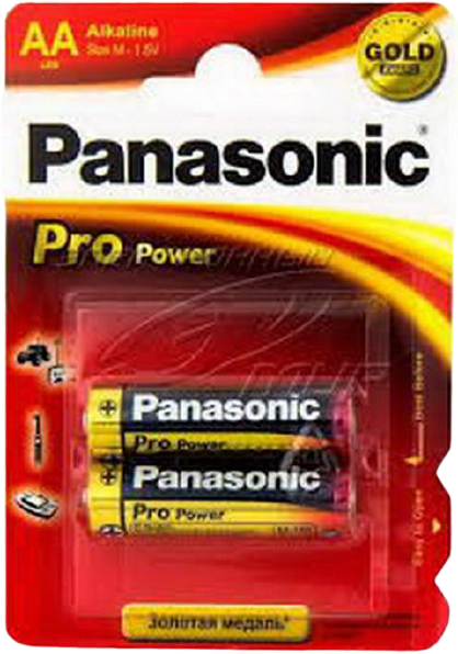 Батарейки Panasonic LR6 PRO POWER BL 2 (блистер 2 шт)