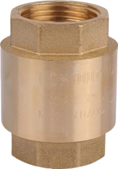 Обратный клапан STOUT 1/2 пружинный муфтовый с пластиковым седлом SVC-0012-000015