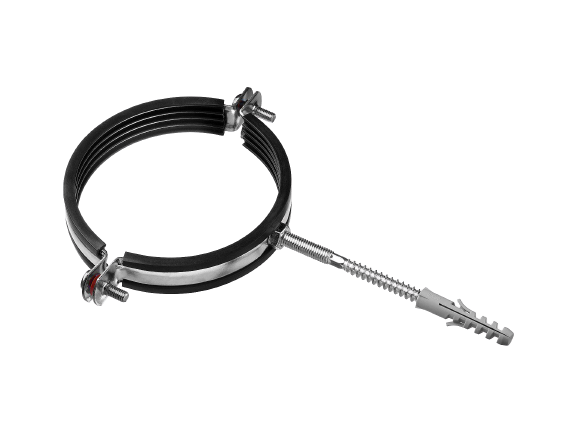 Хомут металлический RU-HM 1" 31-36 с дюбелем