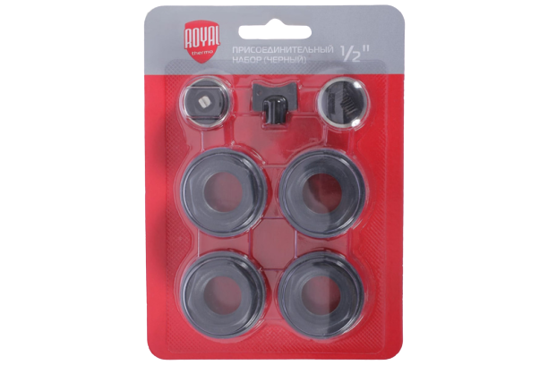Набор для радиатора Royal Thermo 1/2" black