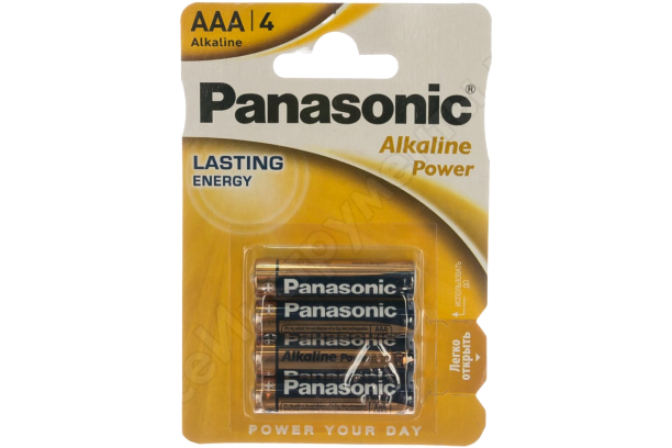 Батарейки Panasonic LR03 AAA Alkaline Power (спайка 4шт)