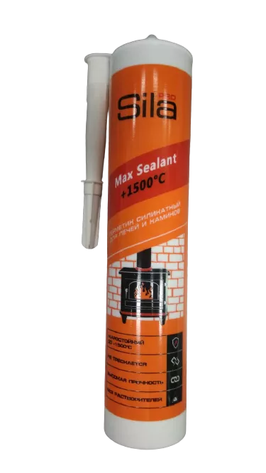 Герметик силиконовый SilaPro для печей и каминов Max Sealant SSP15280 280 мл черный