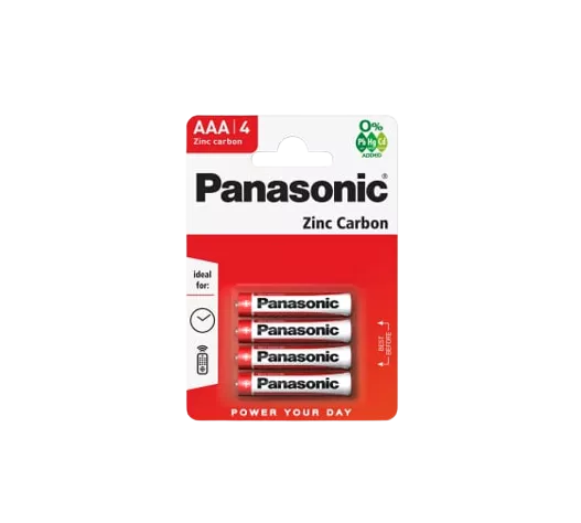 Батарейки Panasonic R03 AAA Zink-carbon BL4 (блистер 4шт)