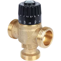 Клапан термостатический STOUT смесительный 1" НР 30-65гр KV 2,3 SVM-0125-236525 